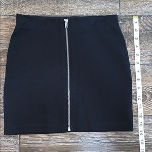 Black cotton mini skirt... New without tags